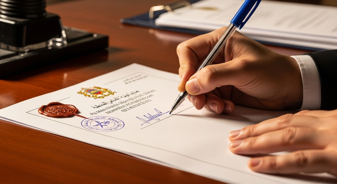 المراسلات الشخصية - مرحلة التوقيع والمصادقة