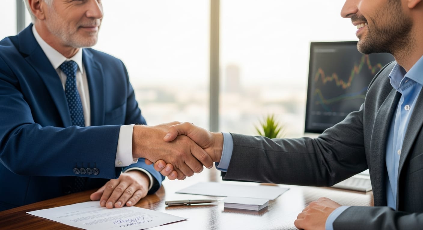 عقد استثمار بين طرفين - إتمام الإجراء بنجاح