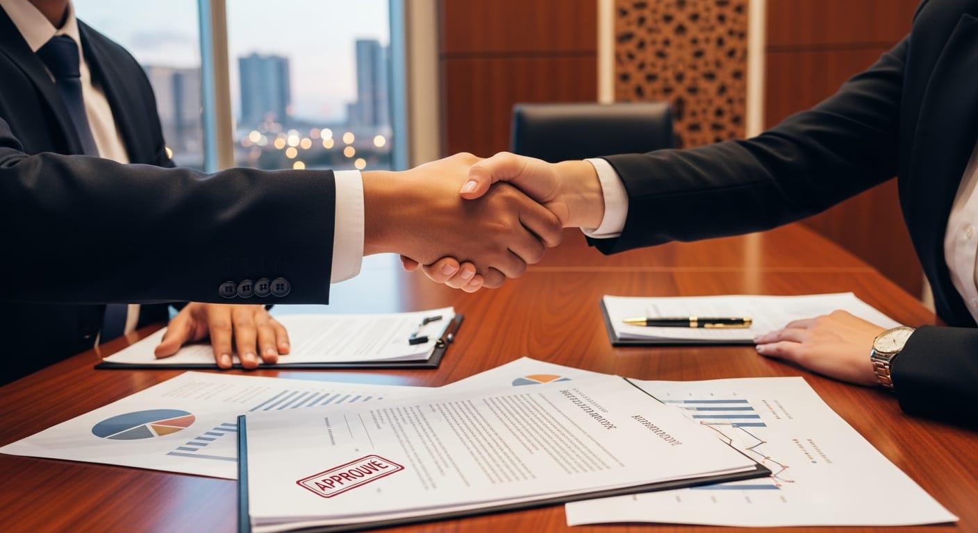 عقد امتياز تجاري - إتمام الإجراء بنجاح