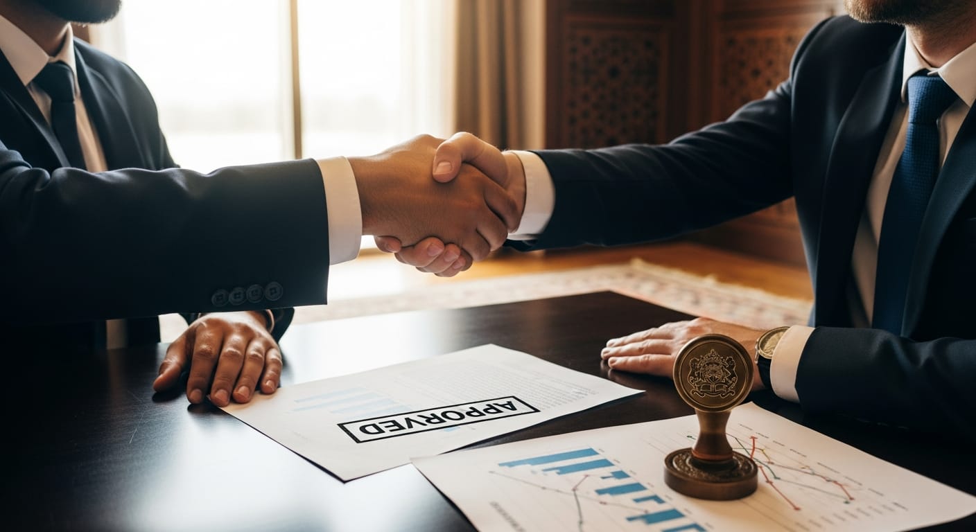 عقد شراكة بين شركتين - إتمام الإجراء بنجاح