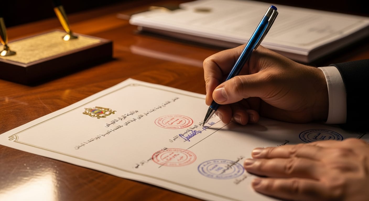 عقد بيع سيارة - مرحلة التوقيع والمصادقة