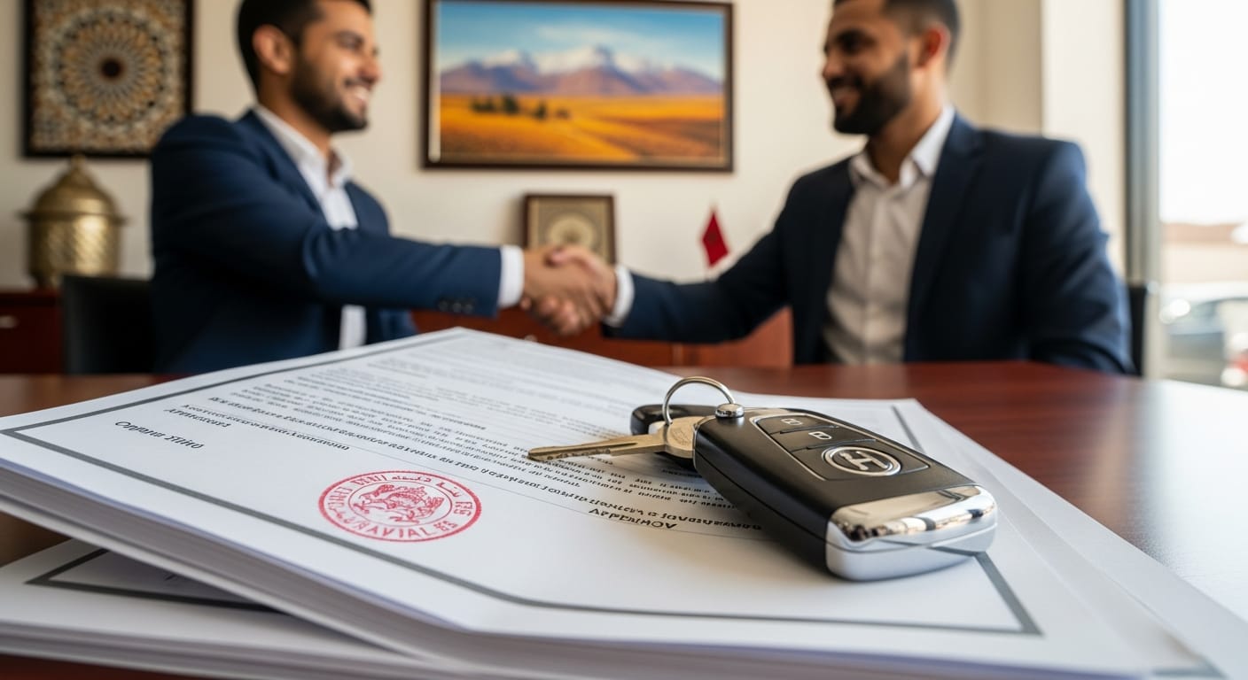 عقد بيع سيارة - إتمام الإجراء بنجاح