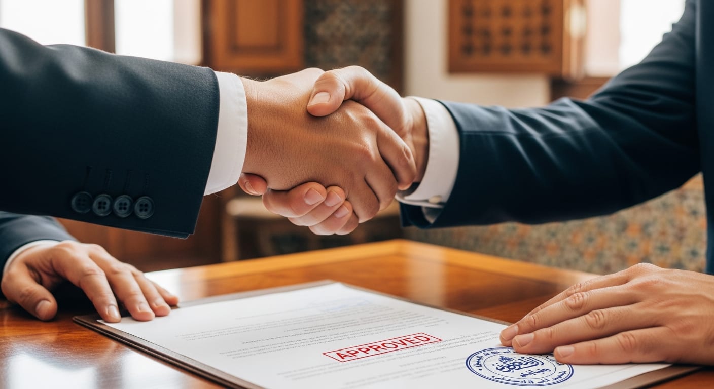 صياغة عقود الشراكة - إتمام الإجراء بنجاح