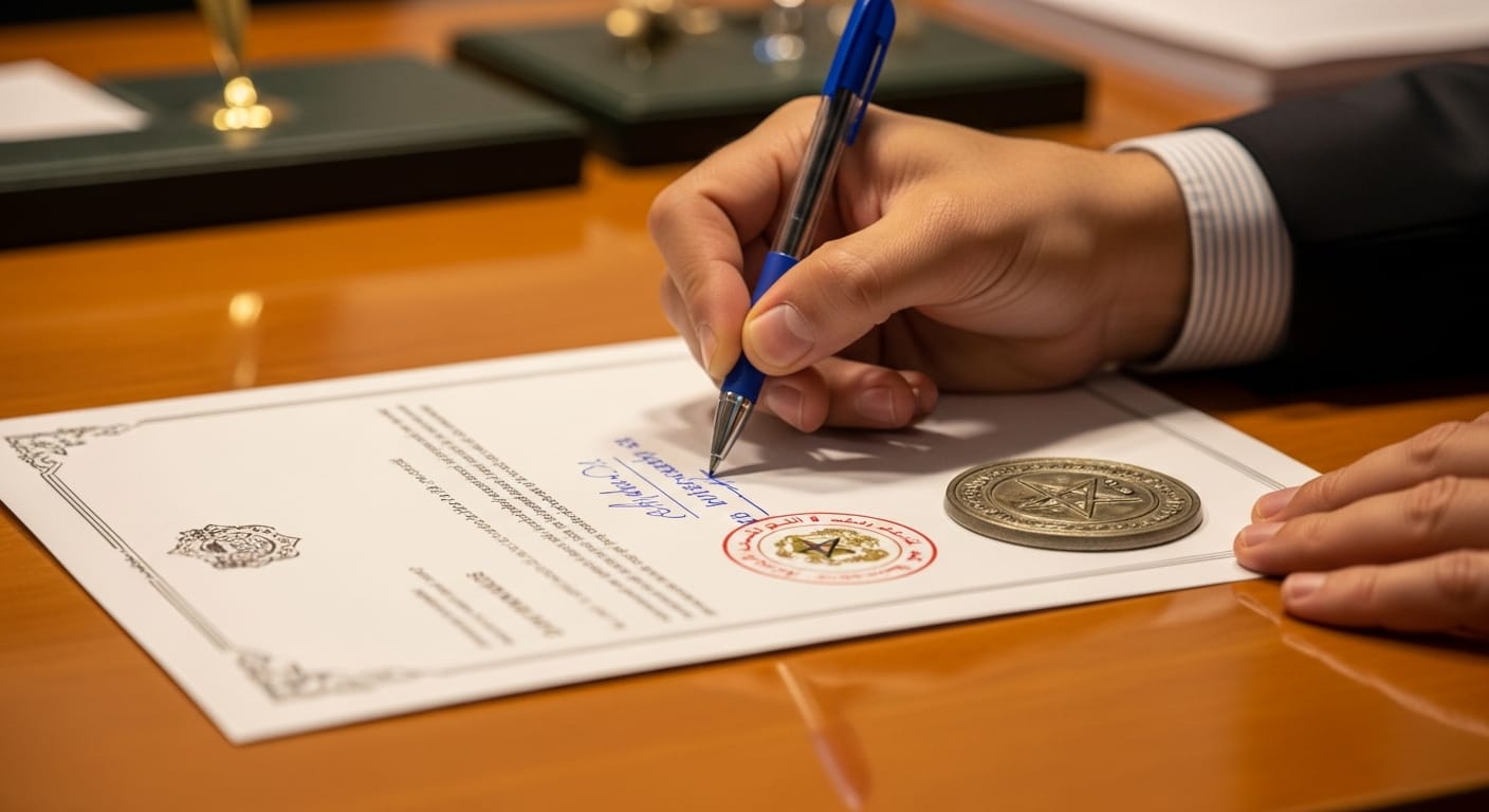 تنازل الورثة عن سيارة - مرحلة التوقيع والمصادقة