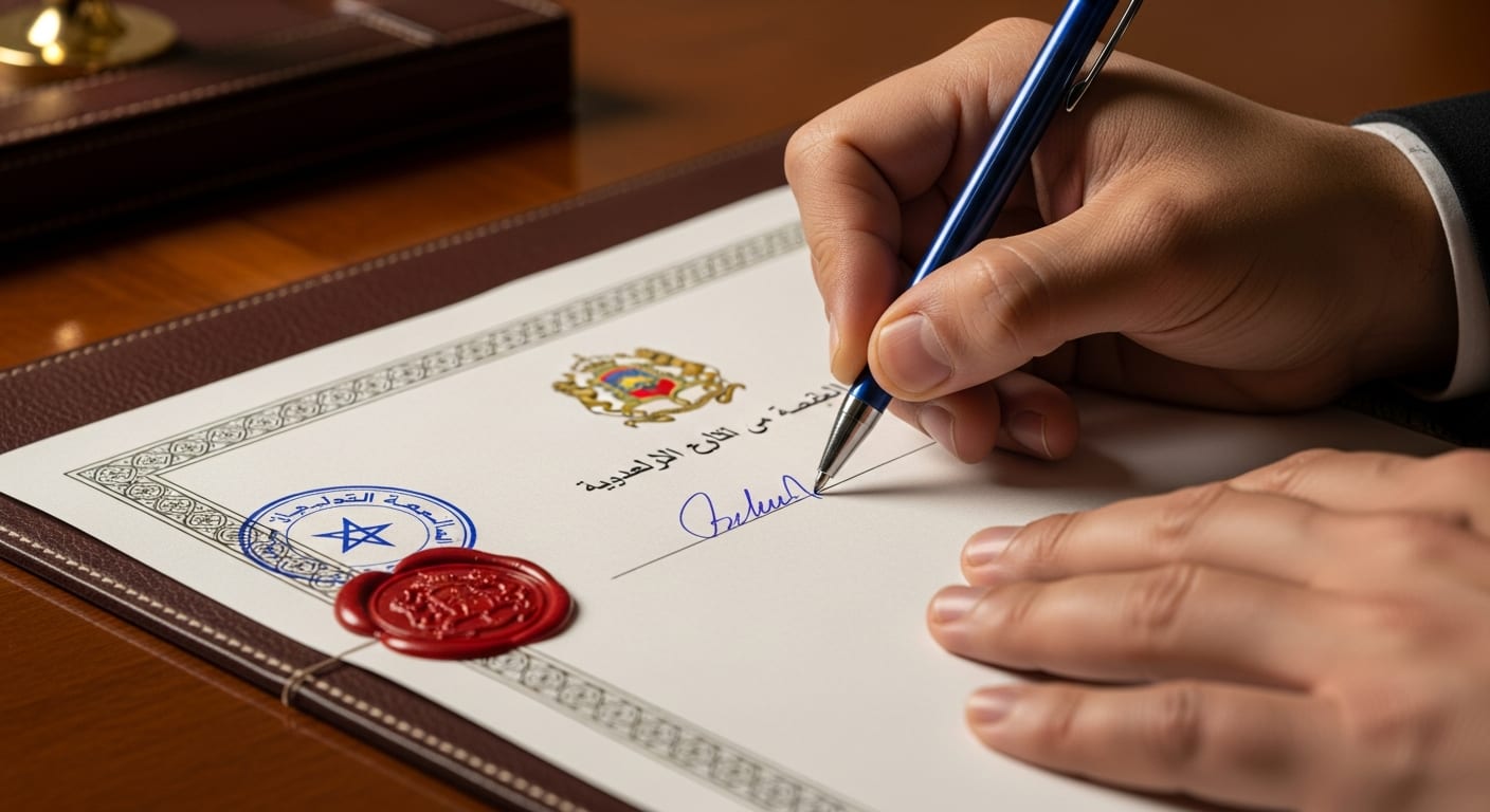 عقد إيجار محل تجاري - مرحلة التوقيع والمصادقة