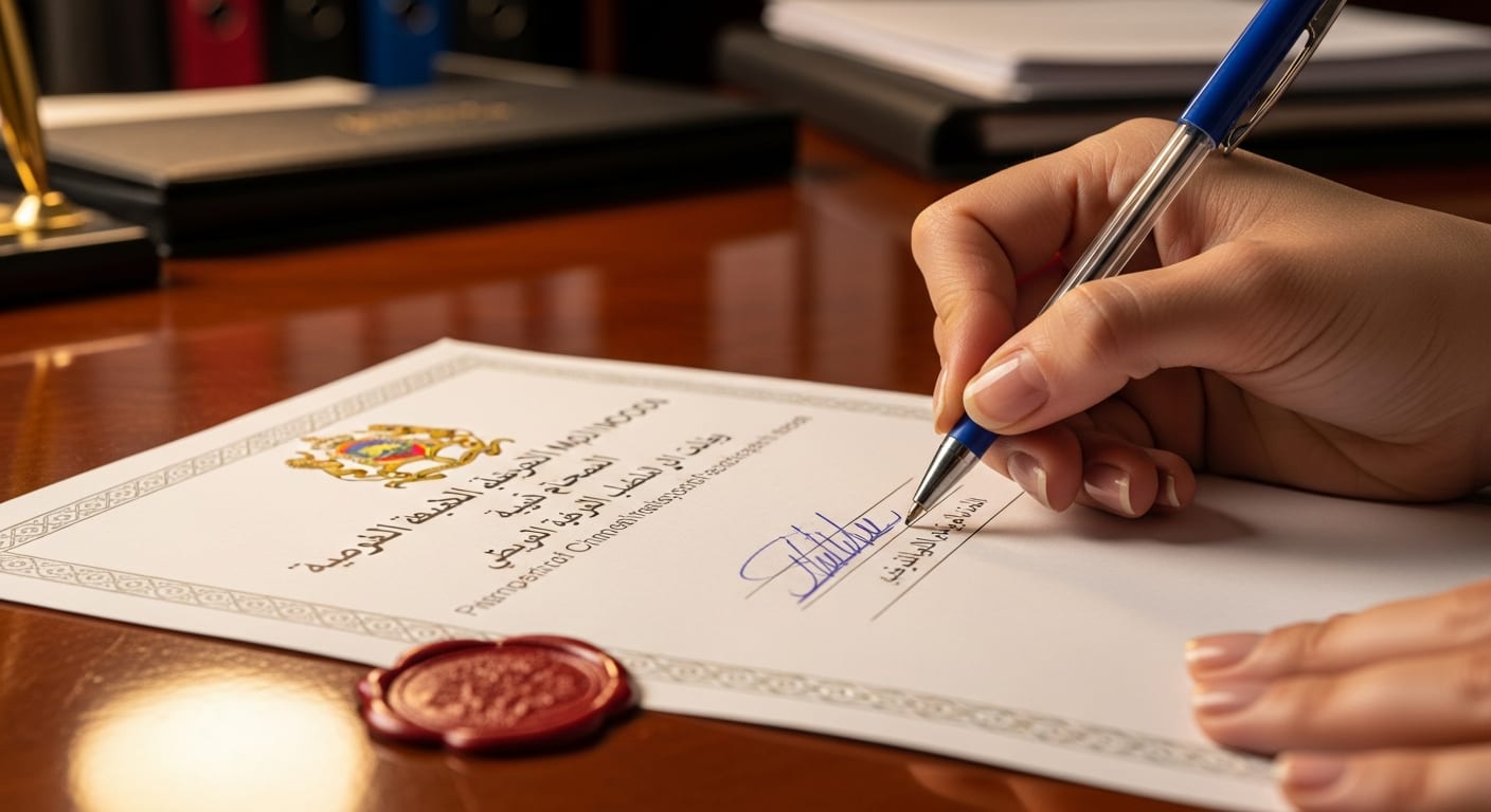 ثمن تسجيل عقد الكراء في المقاطعة - مرحلة التوقيع والمصادقة