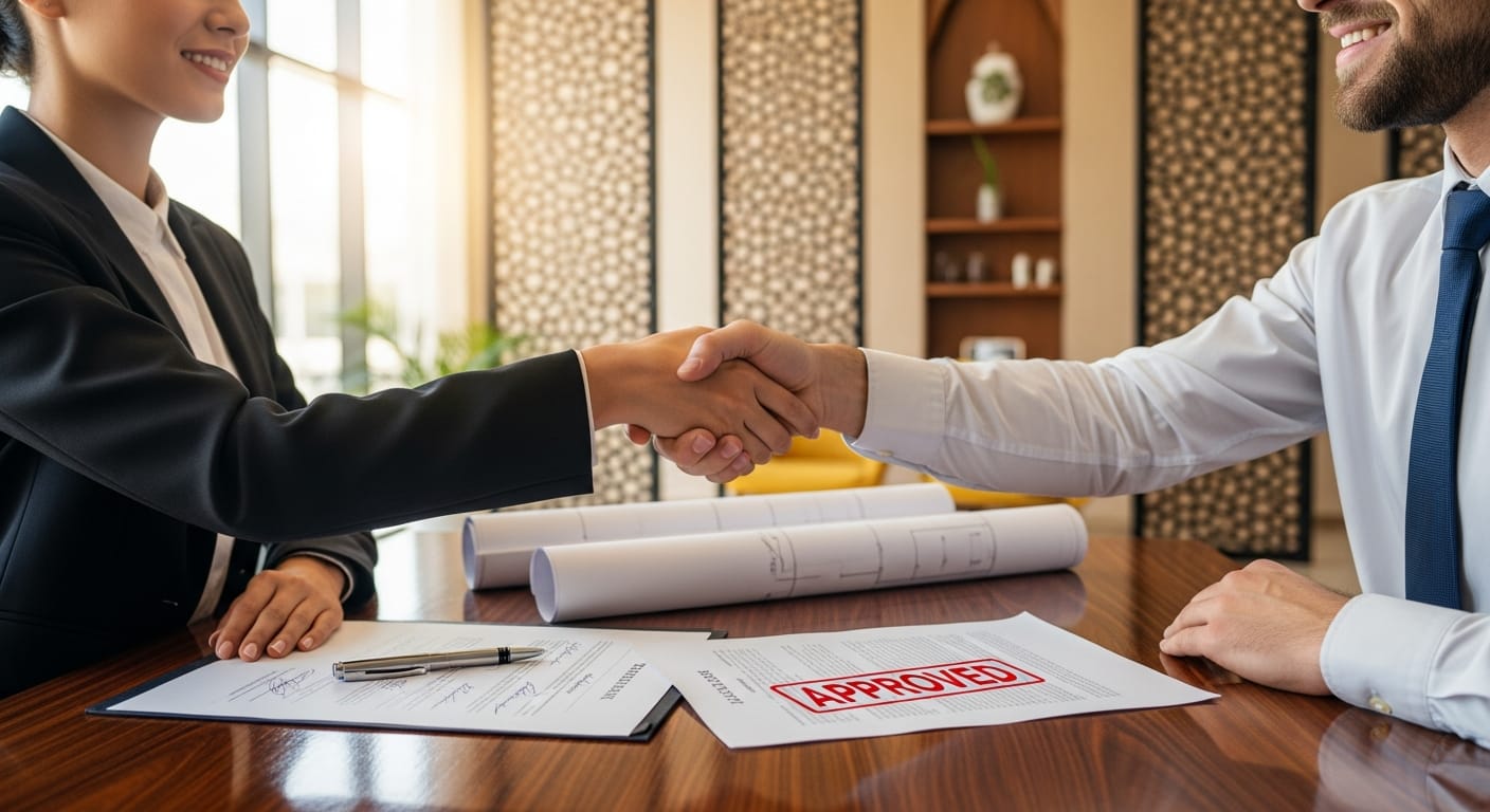 عقد وعد بالبيع عقاري مصادق عليه - إتمام الإجراء بنجاح