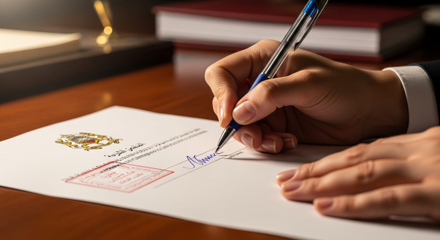 عقد فسخ عقد ايجار - مرحلة التوقيع والمصادقة