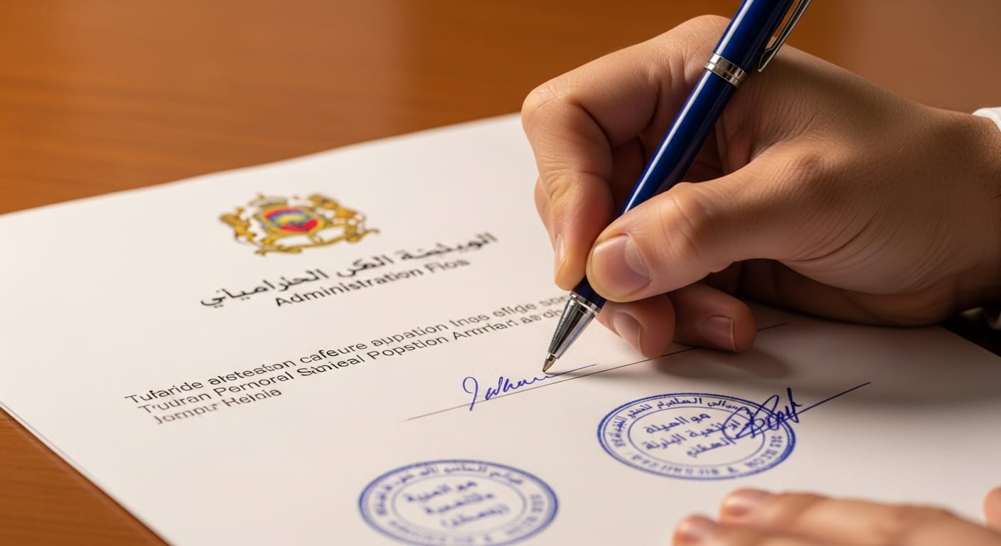عقد كراء رخصة سيارة أجرة - مرحلة التوقيع والمصادقة