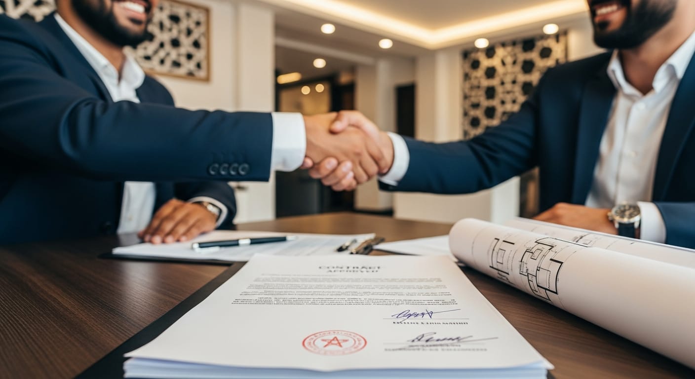 عقد كراء شقة - إتمام الإجراء بنجاح