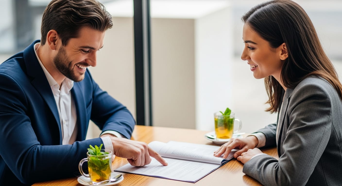 عقد شراكة بين طرفين في محل تجاري - مرحلة التوقيع