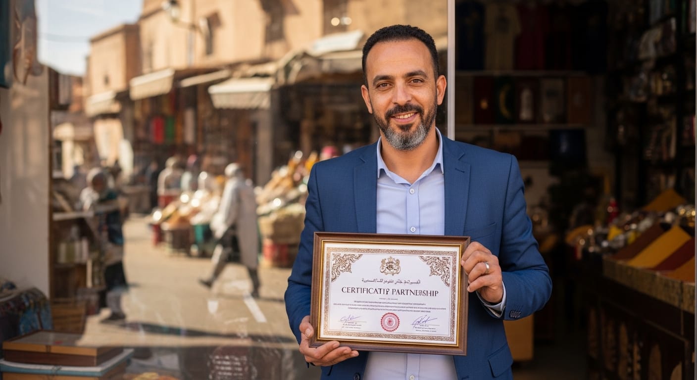 عقد شراكة بين طرفين في محل تجاري - إتمام الإجراء بنجاح