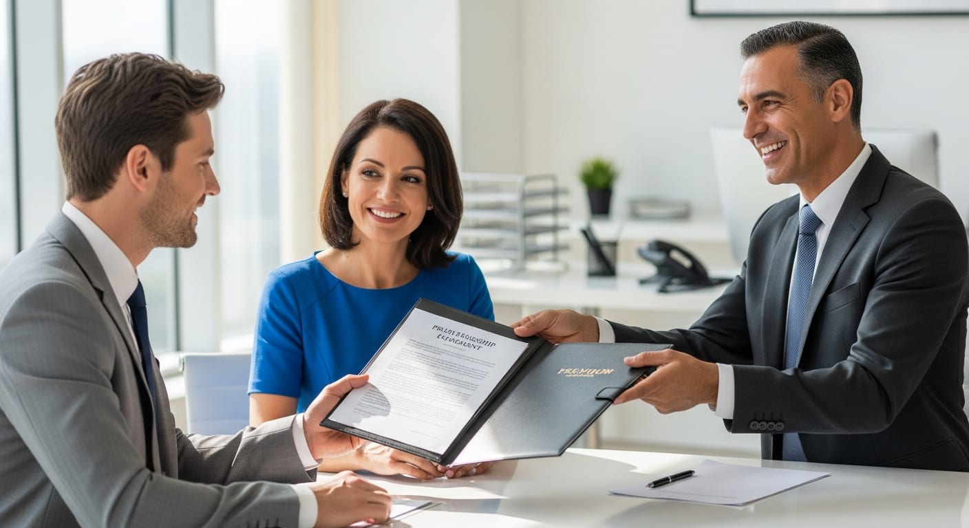 عقد شراكة بين طرفين - مرحلة التوقيع والمصادقة