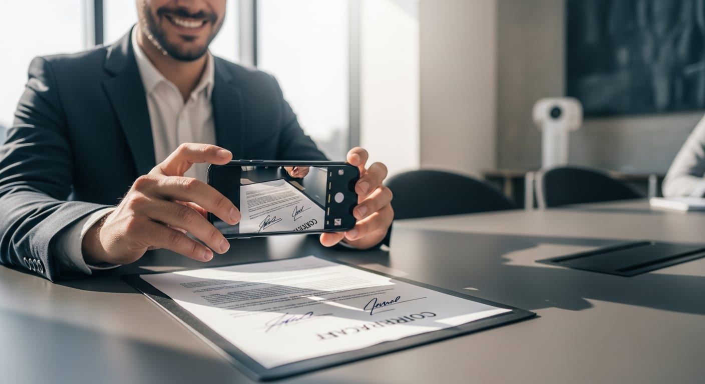 عقد شراكة بين طرفين - إتمام الإجراء بنجاح