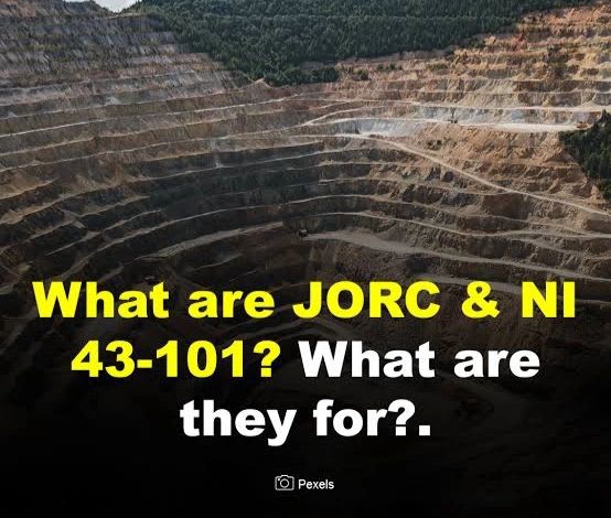 The JORC Code and NI 43-101