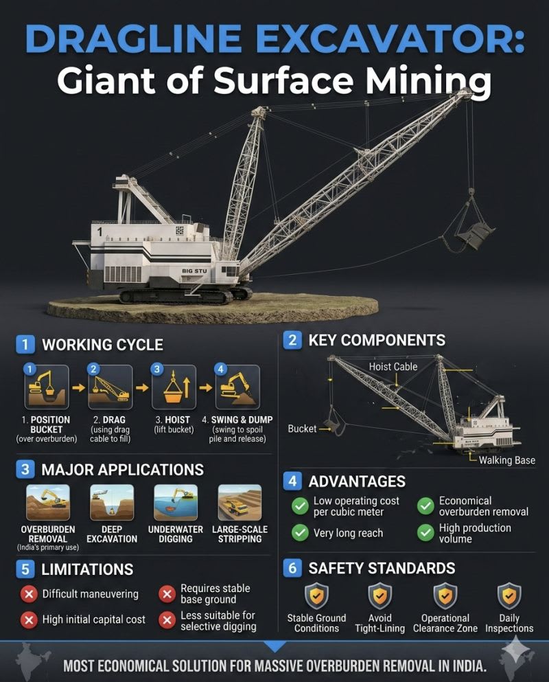 DRAGLINE EXCAVATOR — The Giant of Surface Mining
