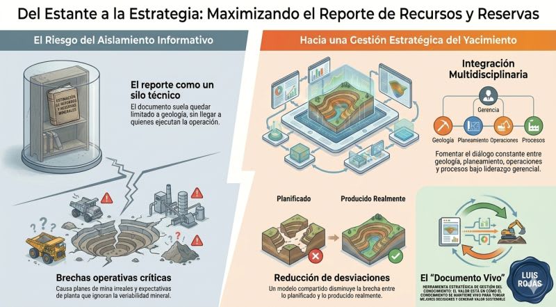 ¿Tu reporte de estimación de recursos y reservas minerales se queda en un estante después de su publicación?