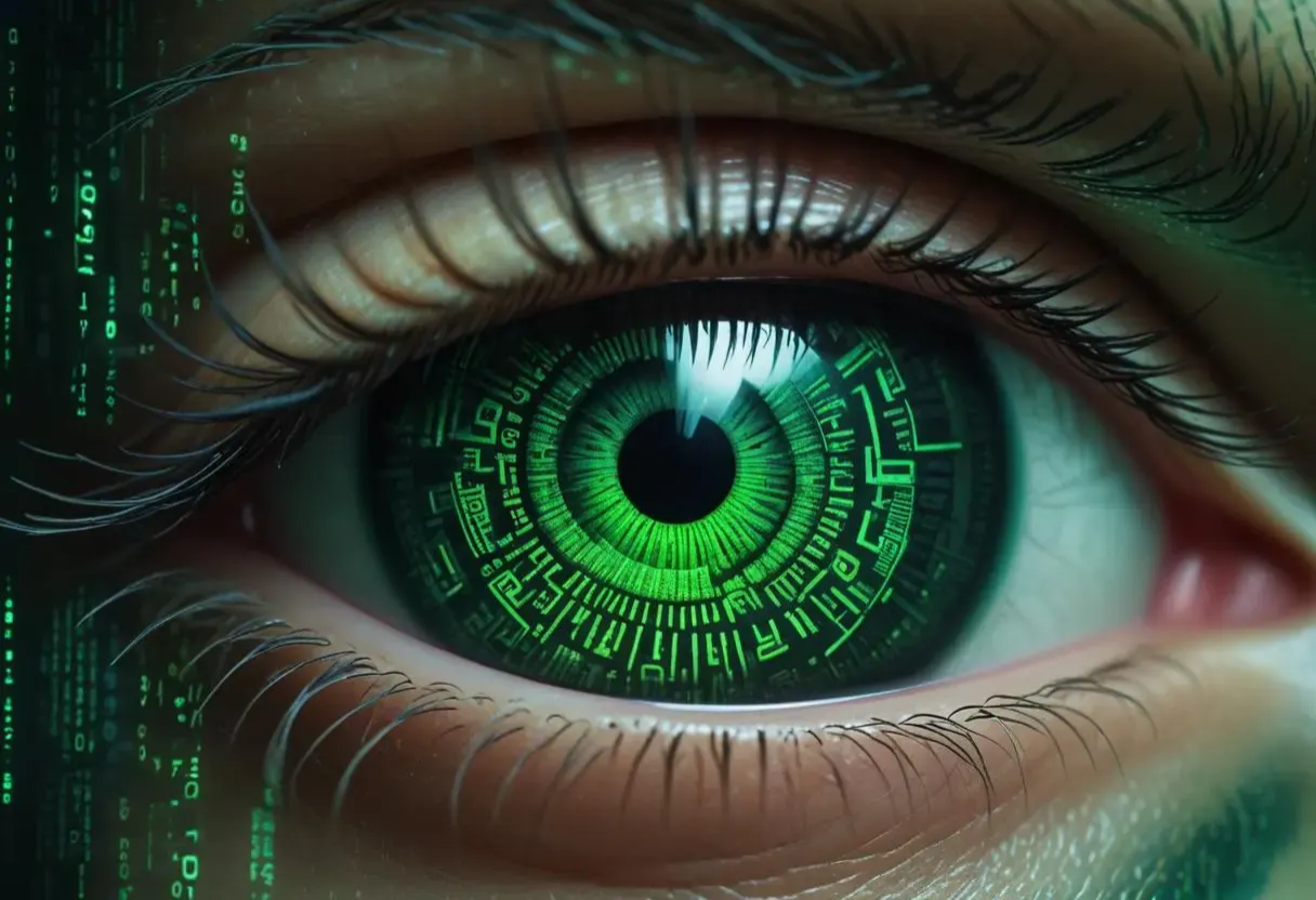 Cyberpunk Eye Background