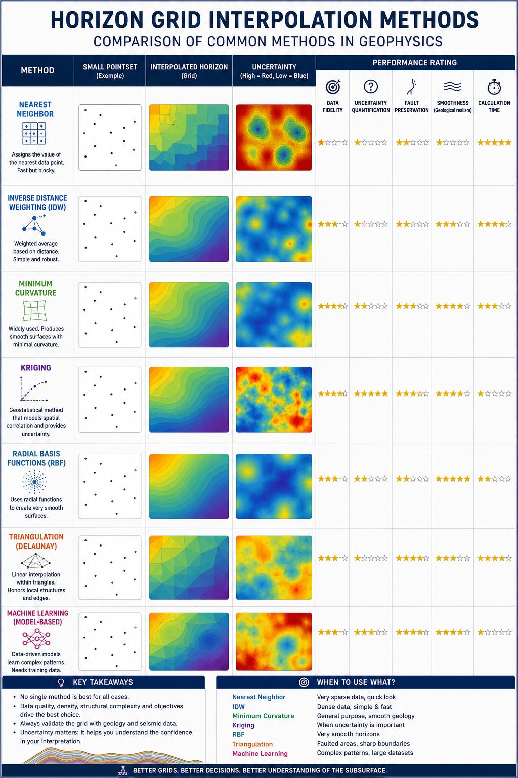 Horizon Grid Interpolation Methods in Geophysics | ZVENIA Social