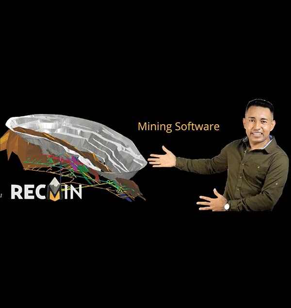 Cálculo de volumen de voladura de rocas con RecMin