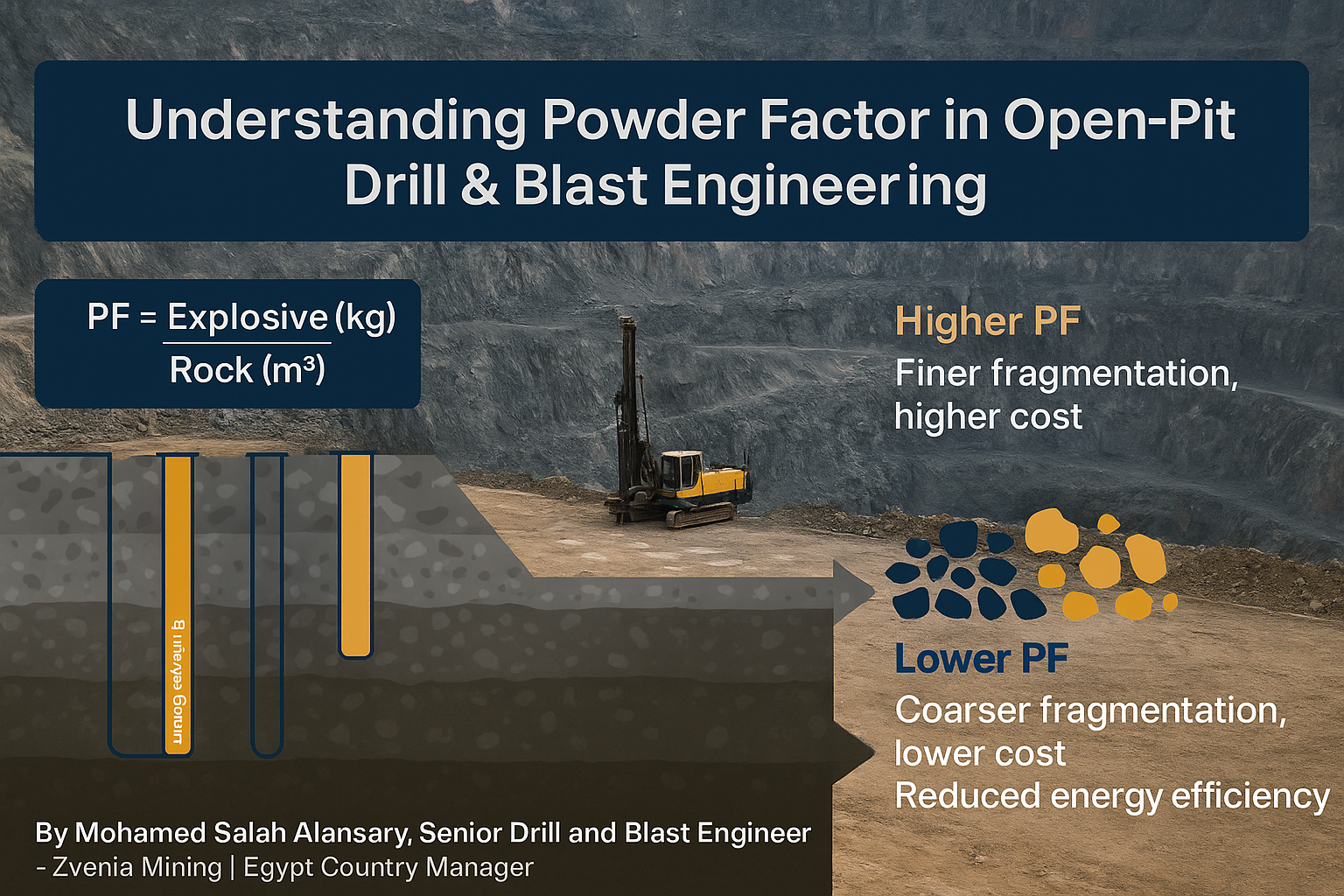 Powder Factor Application 06 Blasting - Mining Topic | ZVENIA