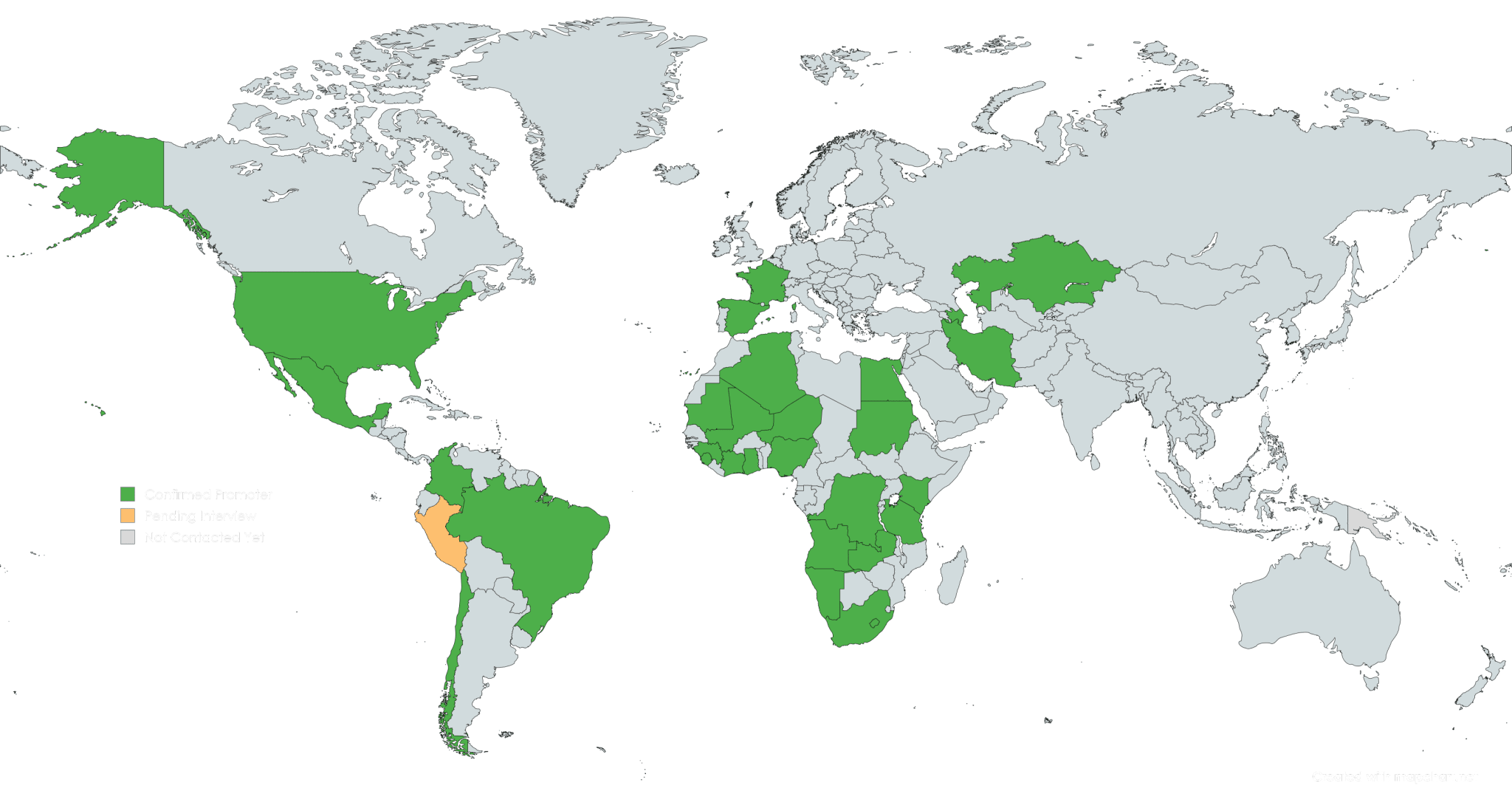 Map of Country Managers