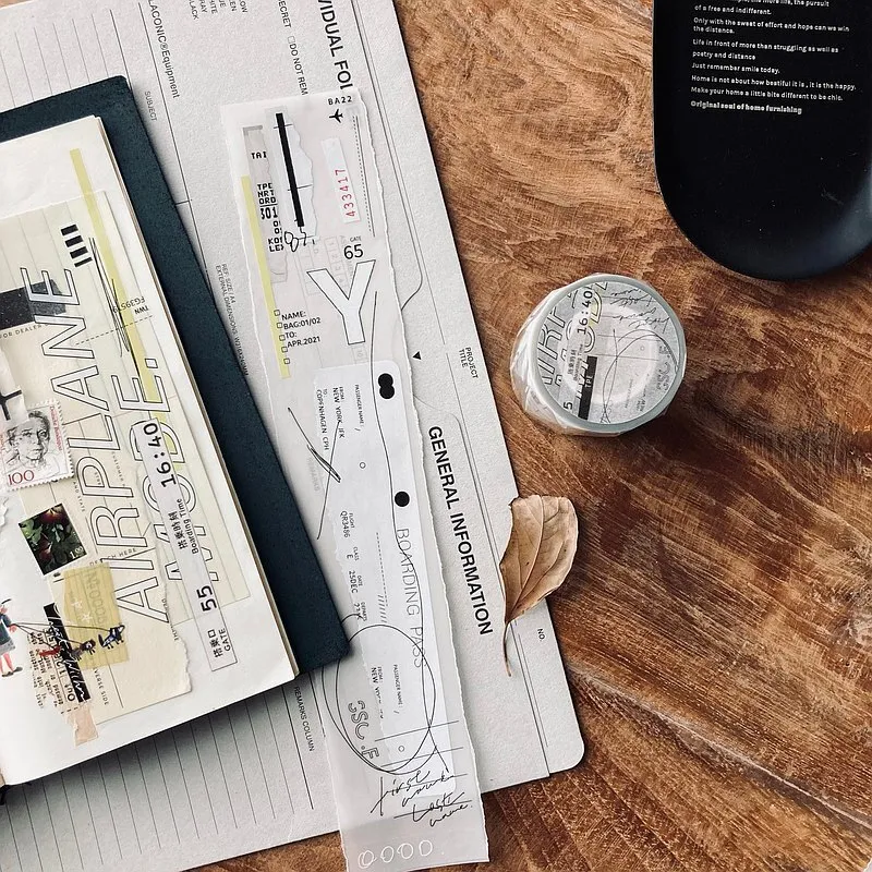 Airplane Mode Washi Tape - moonandpages.com