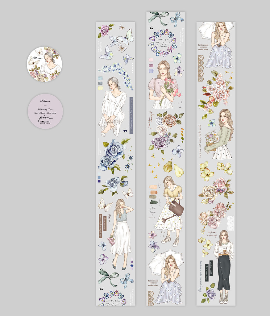 Washi Bloom – Pion - moonandpages.com