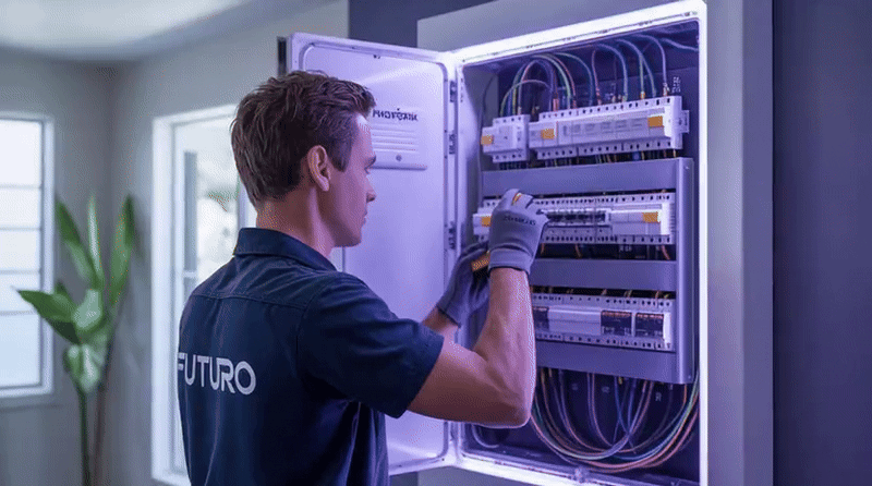 Animación de llamada de electricista con IA