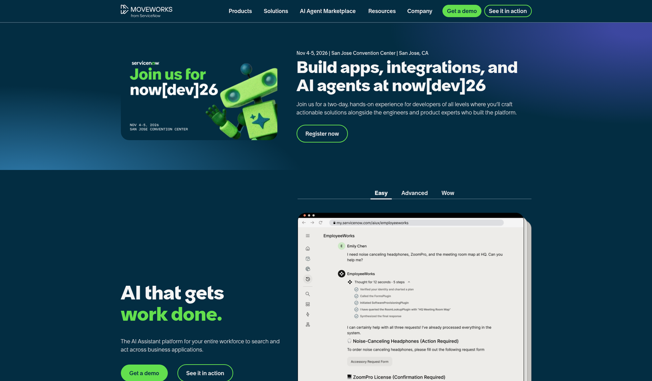 Screenshot of the Moveworks pricing page as published on September 9, 2026