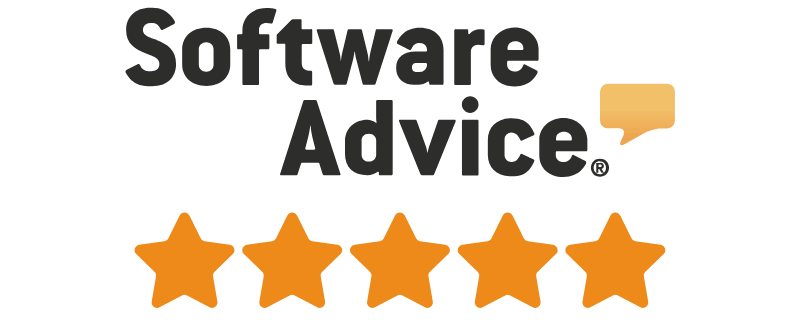 Software Advice logo with five-star rating