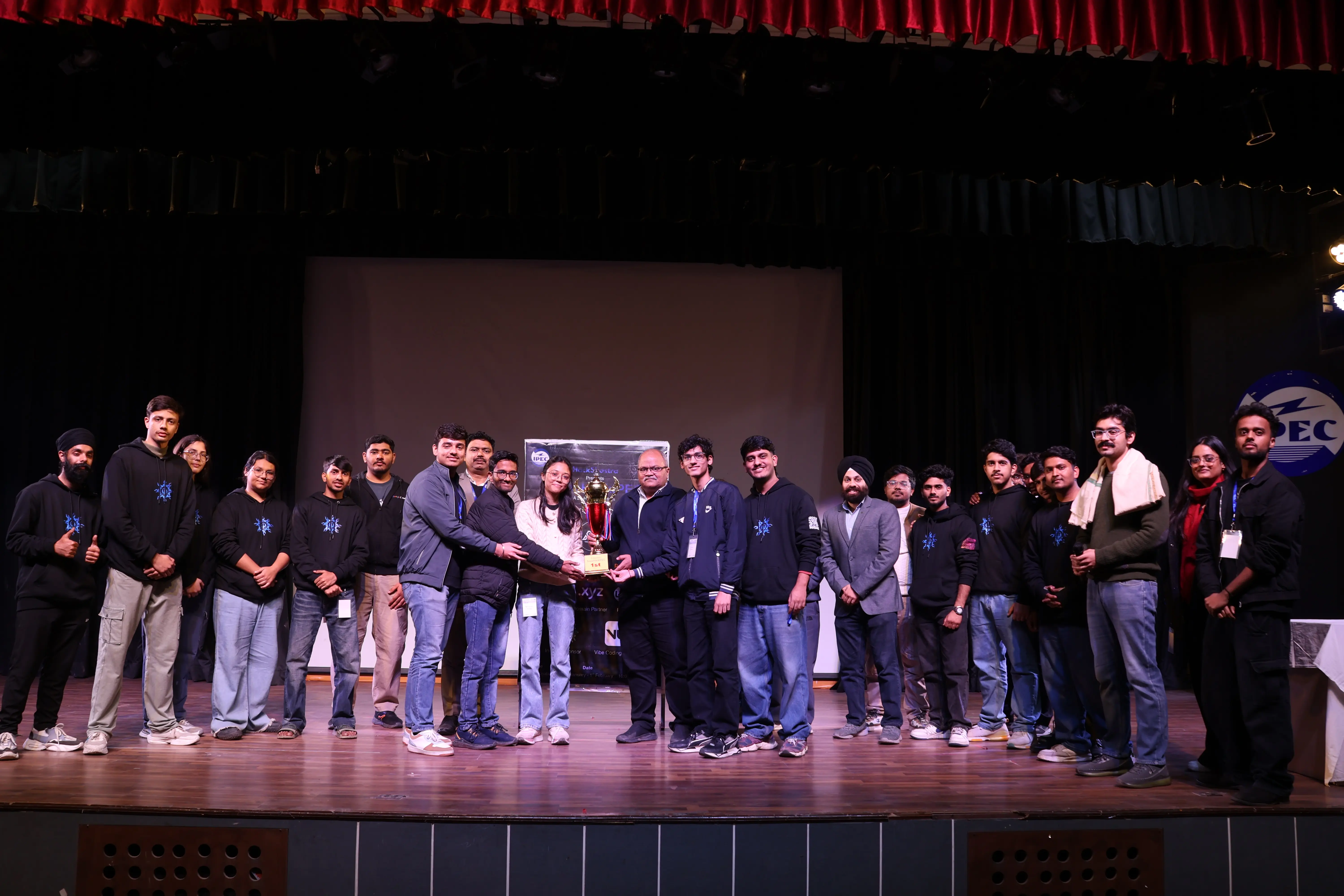 A speaker addressing the audience at a HackShastra conference