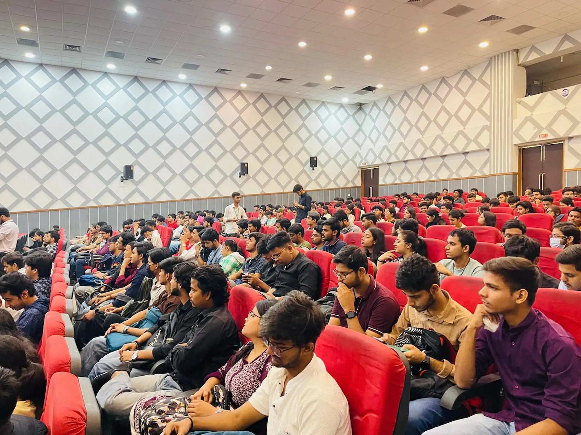 Group photo of the HackShastra student community