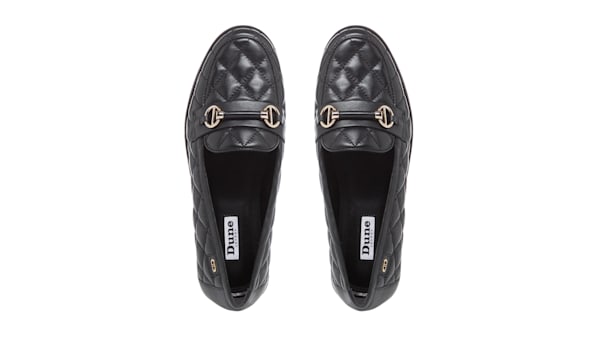 dune leopard print loafers