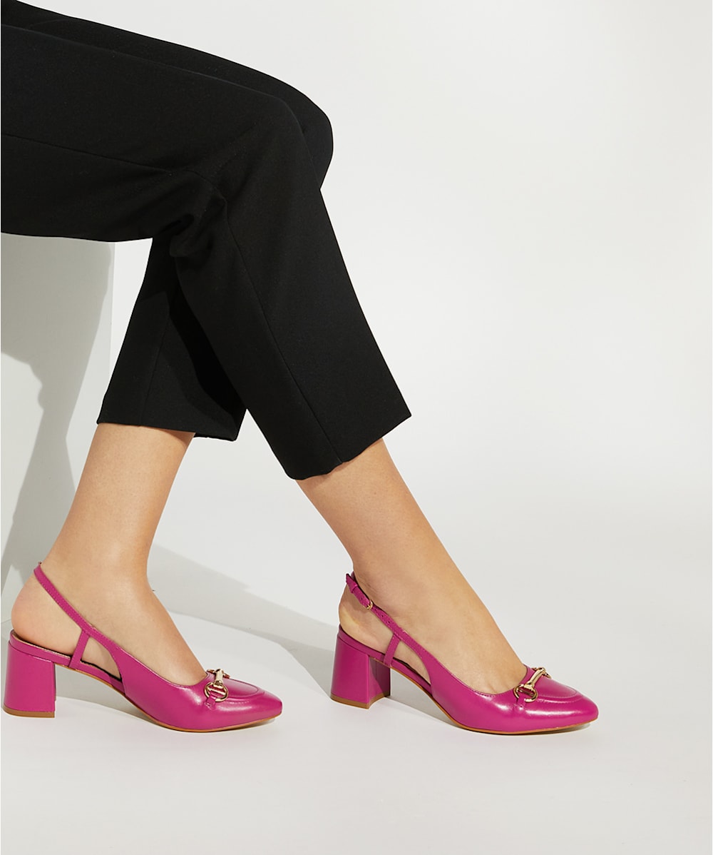 Sling hot sale pumps pink