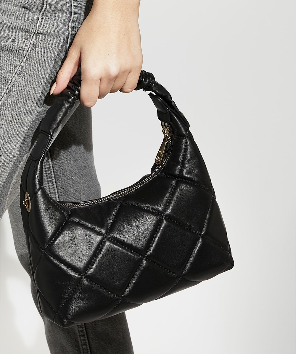 Chanel Womens Patent Leather Hobo Bag Black Small – Luxe Collective