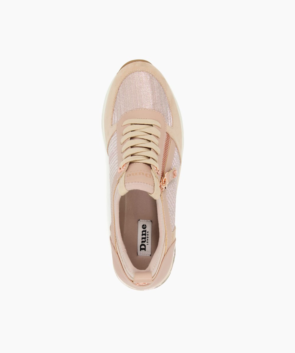 Dune rose sale gold trainers