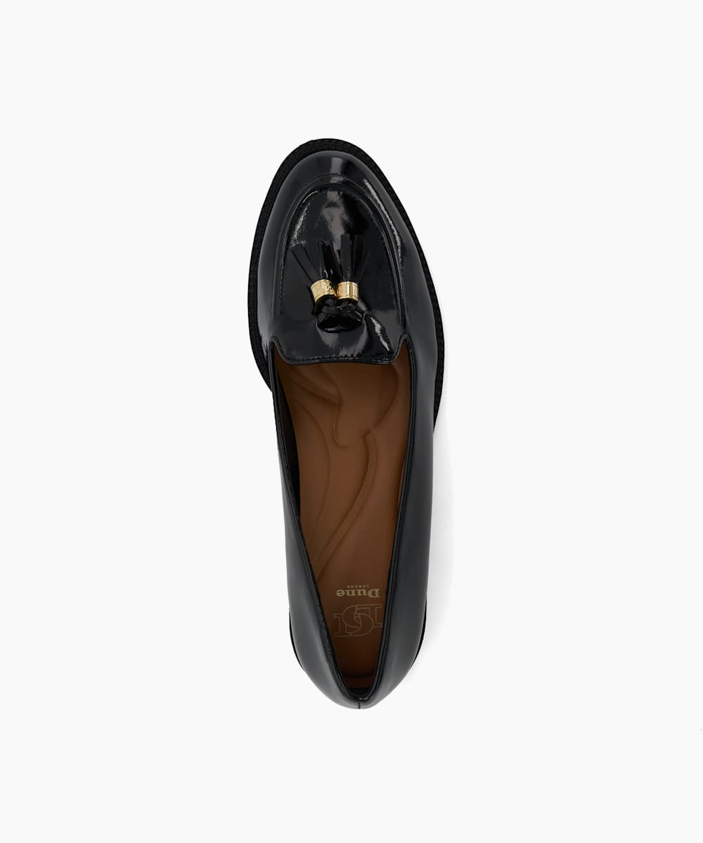 Dune best sale glossy loafers