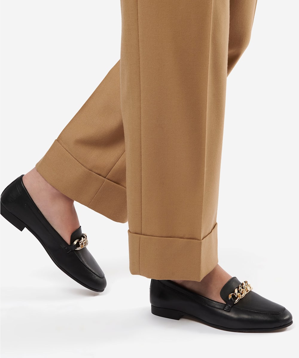 Men's Gold Chain Loafers