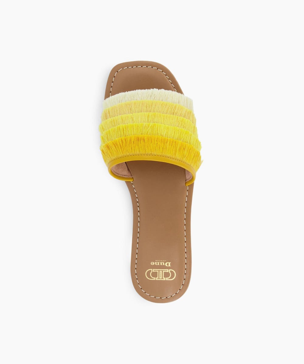 Dune top yellow sandals
