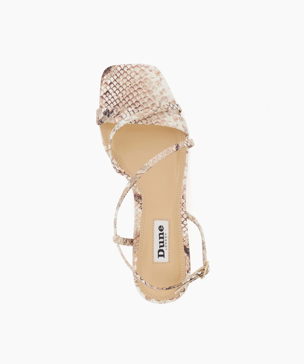 Dune snakeskin sandals hot sale