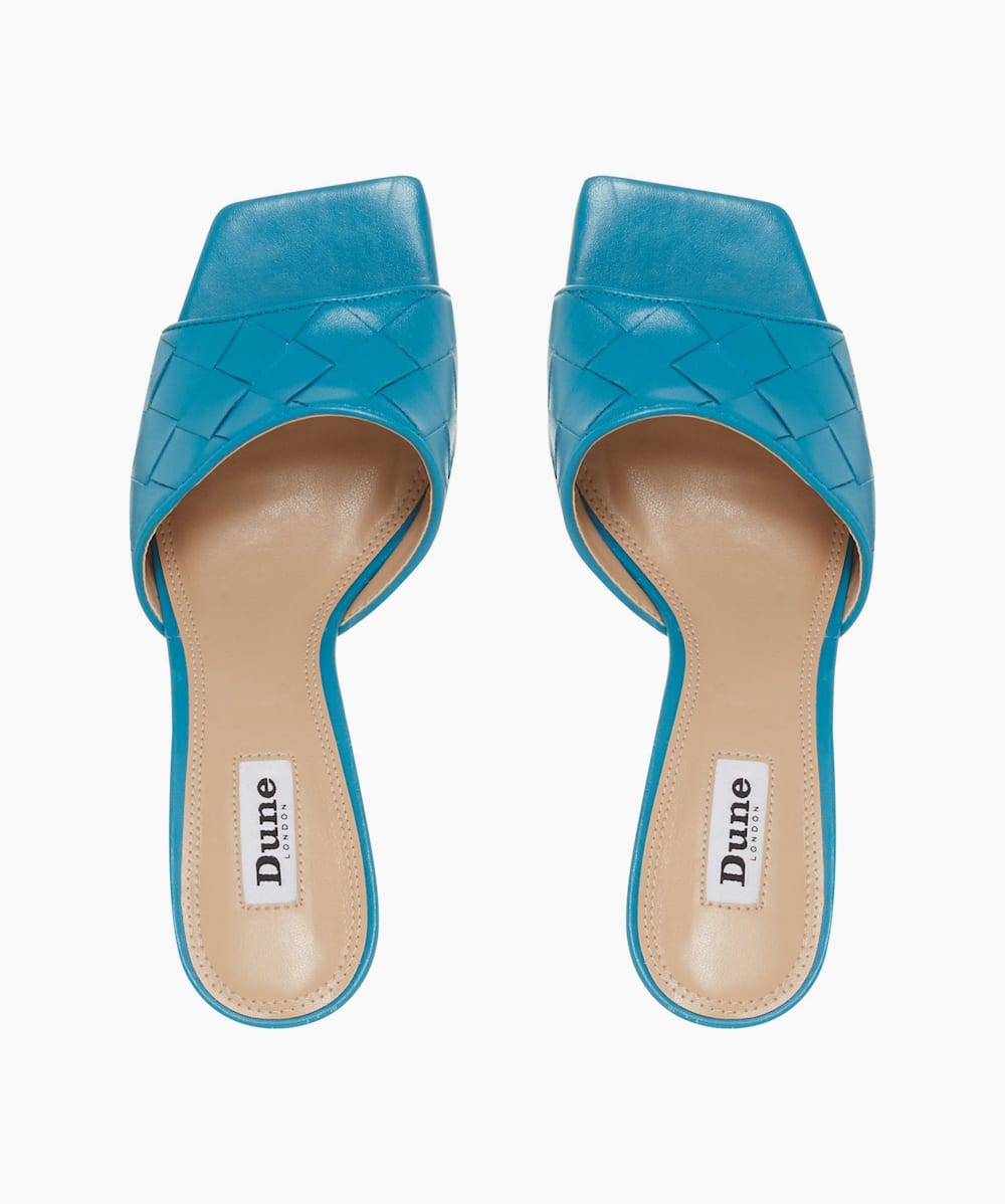 Dune blue sandals sale