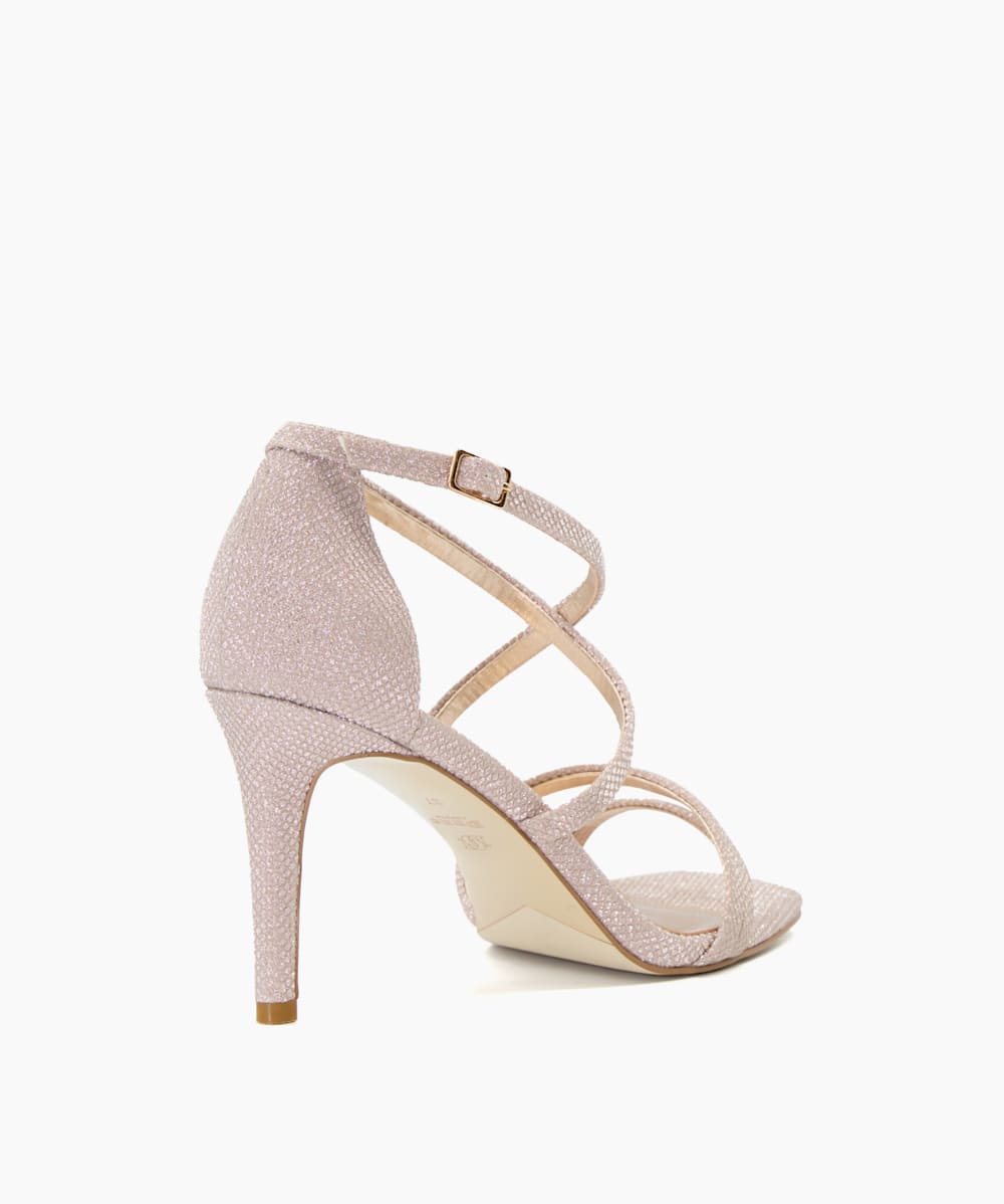Anna sandals hotsell rose gold glitter