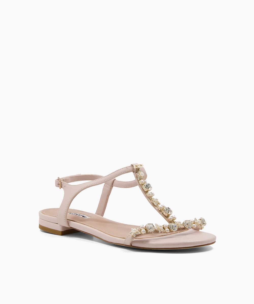 Dune flat sparkly sandals top
