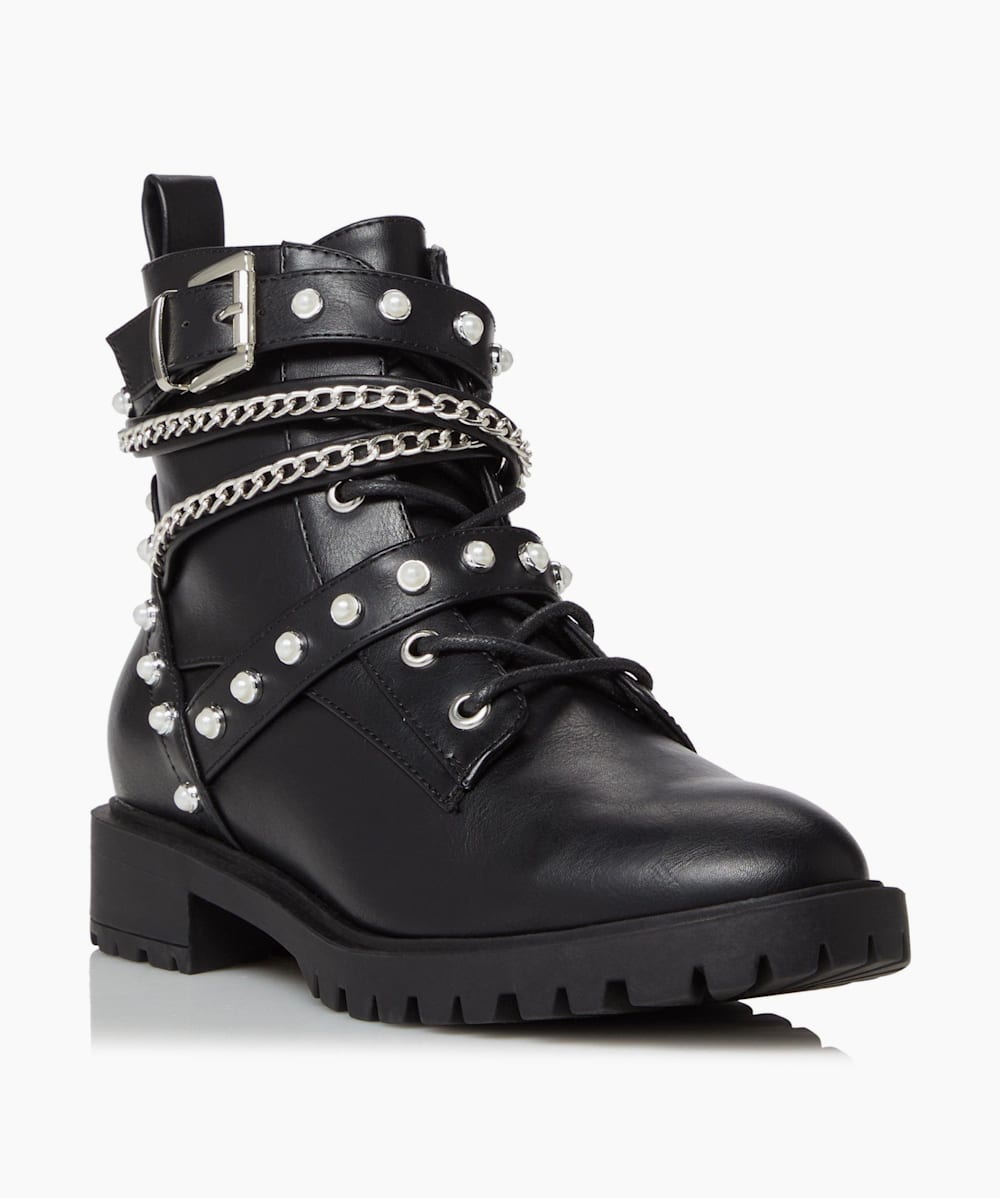 Dune pearl biker clearance boots