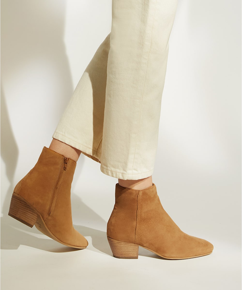 Tan suede store ankle boots