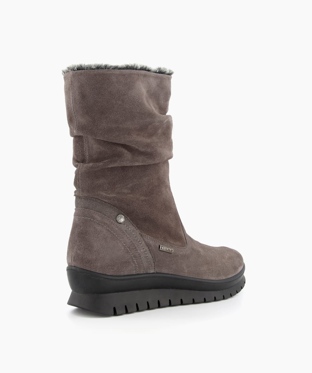 Dune grey suede boots on sale