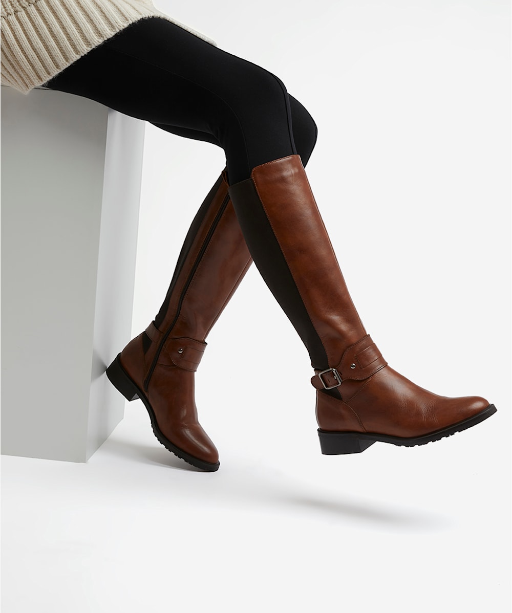 Carvela smart boots tan clearance