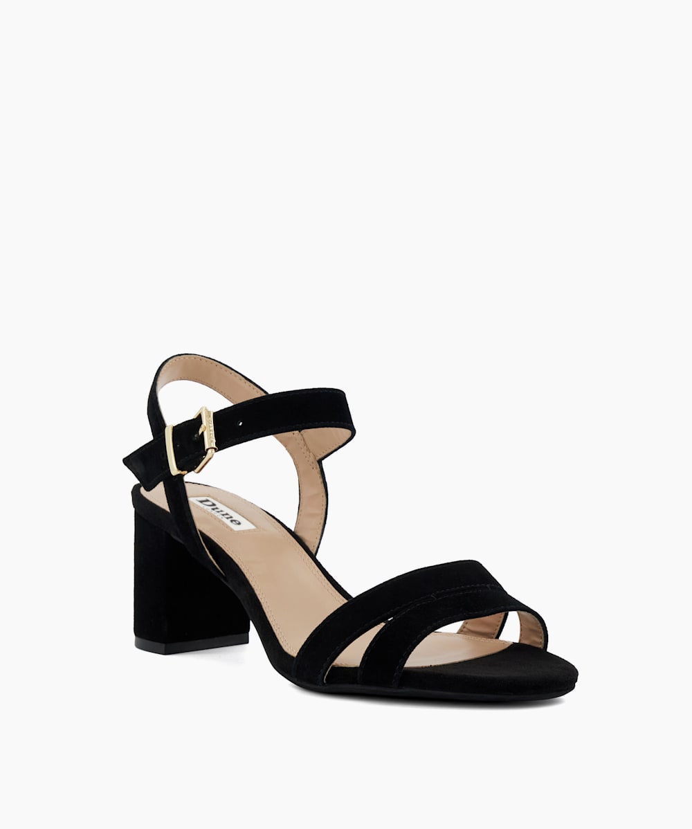 Dune black block heel sandals on sale