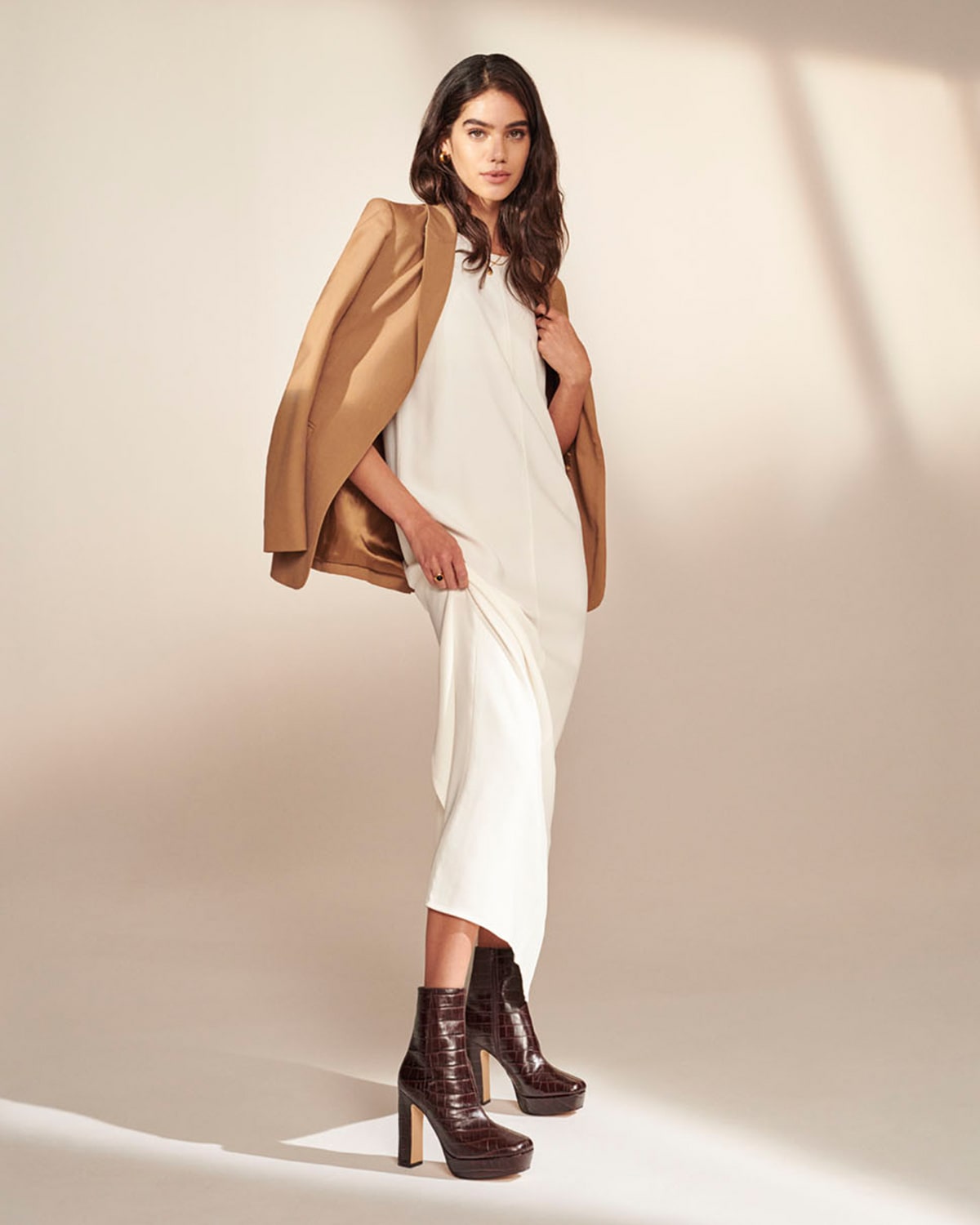 Model wearing our Olympic boots